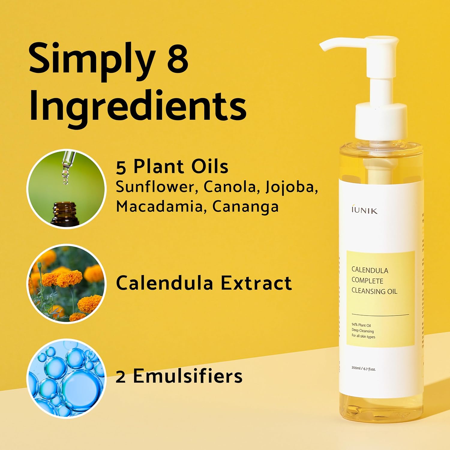 IUNIK - Calendula Complete Cleansing Oil - koiyu