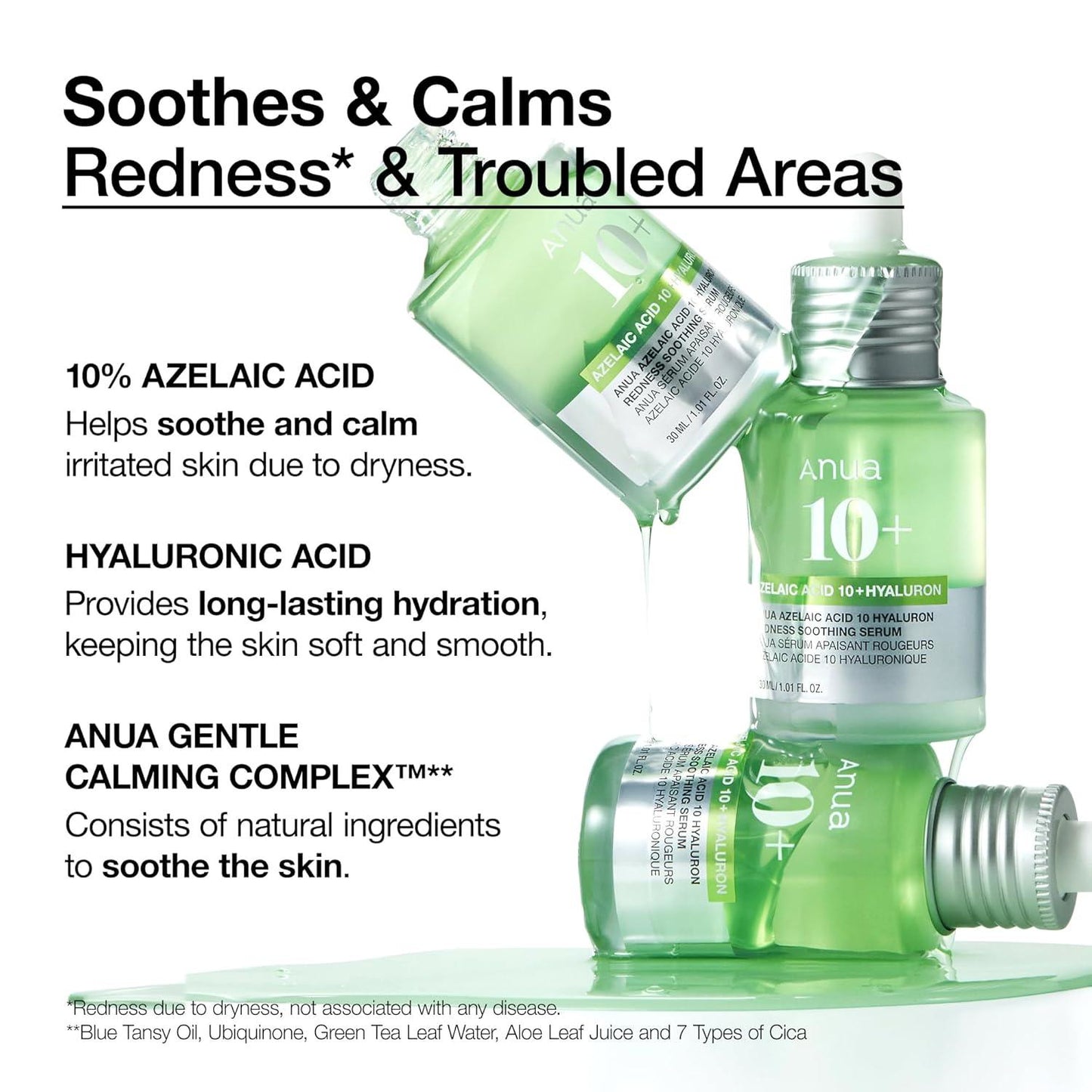 Anua - Azelaic Acid 10 Hyaluron Redness Soothing Serum - koiyu