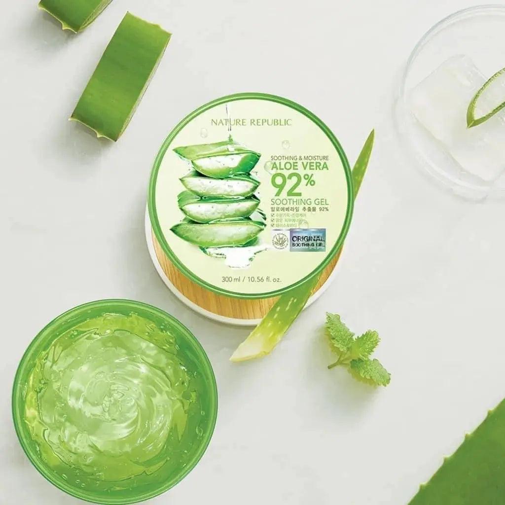 Nature Republic - Soothing & Moisture Aloe Vera 92% Soothing Gel - koiyu