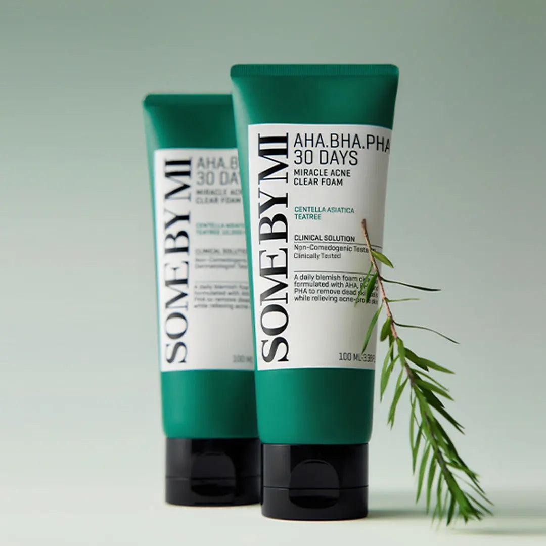 Some By Mi - AHA BHA PHA 30 Days Miracle Acne Clear Foam - koiyu