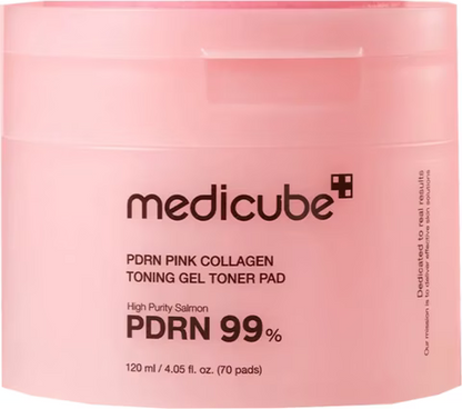 Medicube - PDRN PINK COLLAGEN TONING GEL TONER PAD [70pcs]