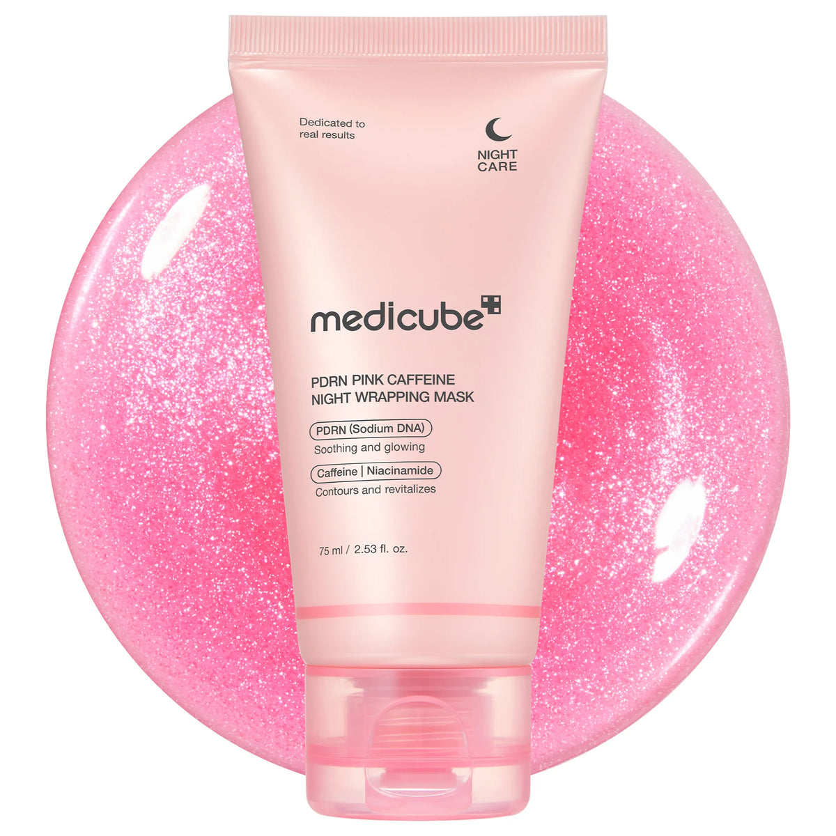 MEDICUBE – PDRN PINK CAFFEINE NIGHT WRAPPING MASK