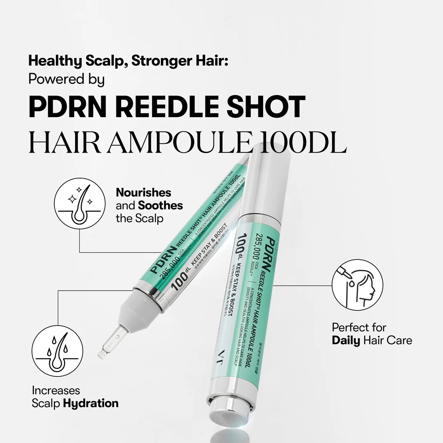 VT - PDRN Reedle Shot Hair Ampoule 100dL [15ml]