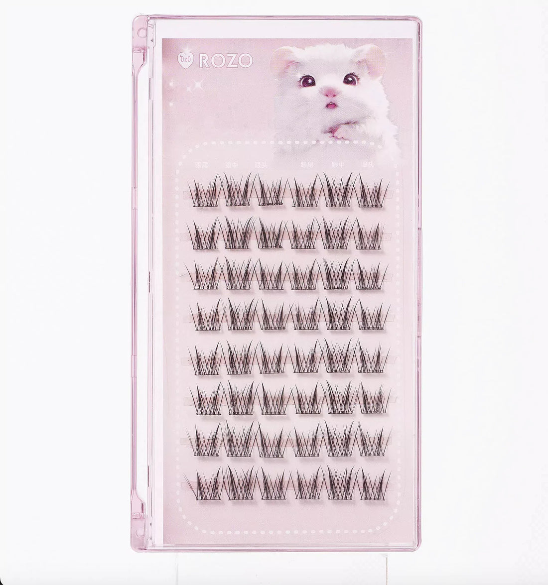 ROZO – Glue-Free Spiky Individual False Eyelashes [8 pairs] - koiyu
