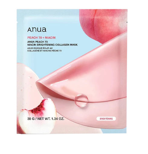 ANUA - Masque Éclaircissant au Collagène et à la Pêche 70 Niacine