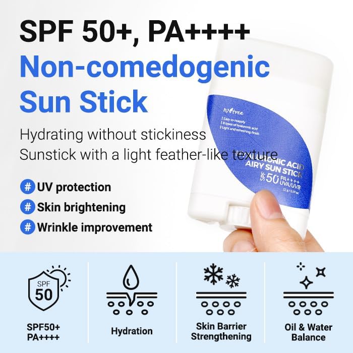 Isntree - Hyaluronic Acid Airy Sun Stick [22g] - koiyu