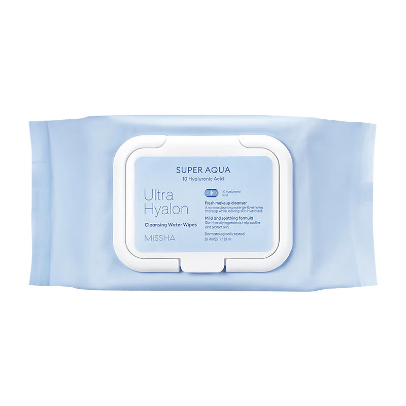 MISSHA – Super Aqua Ultra Hyalron Cleansing Water Wipes - koiyu