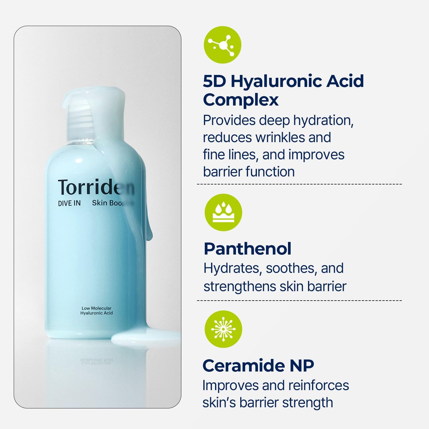 TORRIDEN - Dive In Low Molecular Hyaluronic Acid Skin Booster [200ml] - koiyu