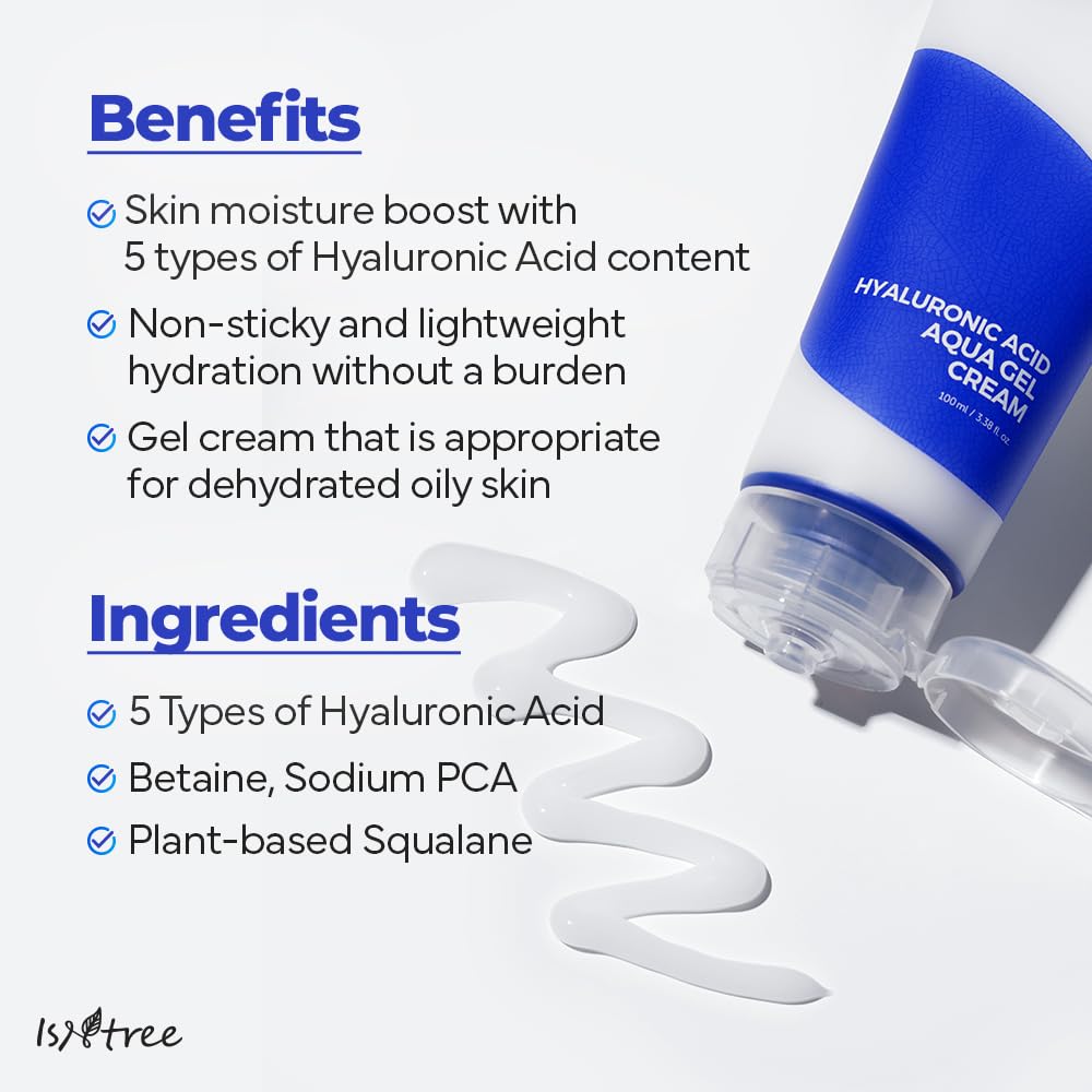 Isntree - Hyaluronic Acid Aqua Gel Cream [100ml] - koiyu