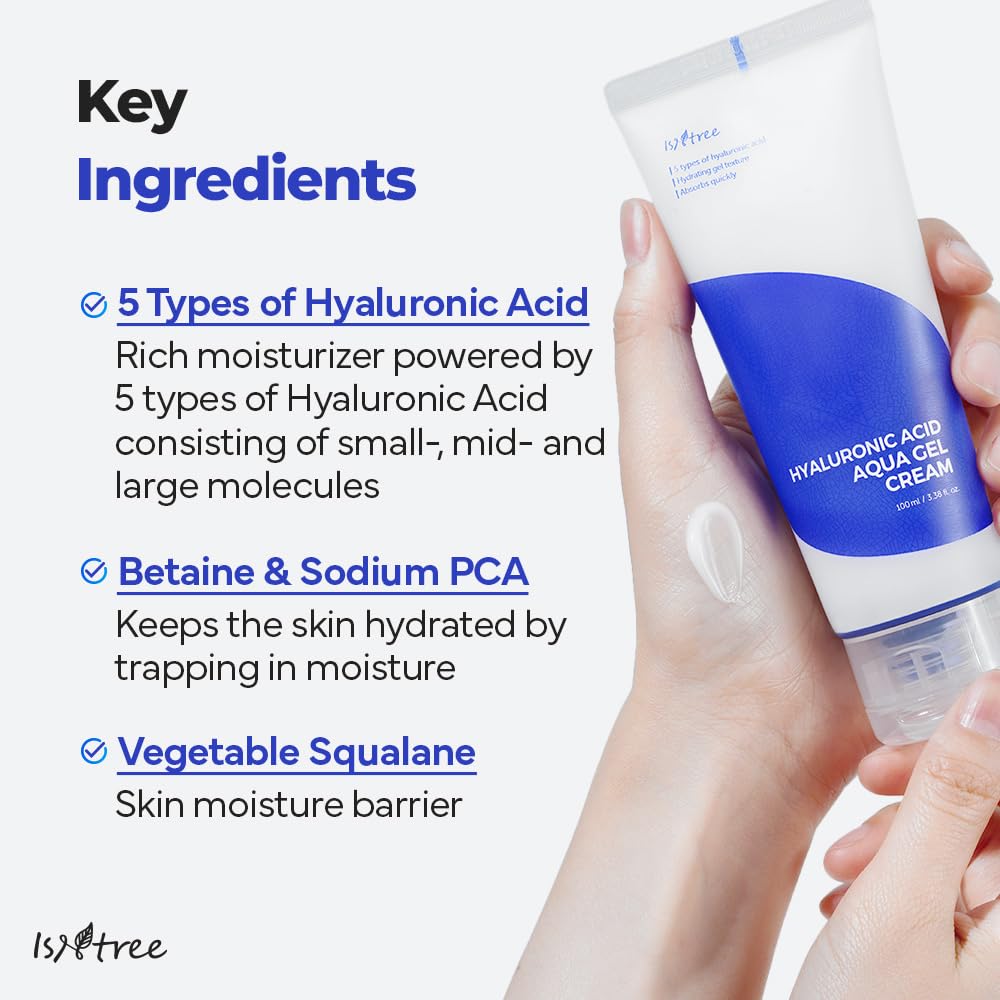 Isntree - Hyaluronic Acid Aqua Gel Cream [100ml] - koiyu