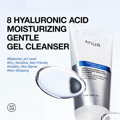 Anua - 8 Hyaluronic Acid Moisturizign Gentle Gel Cleanser [150ml]
