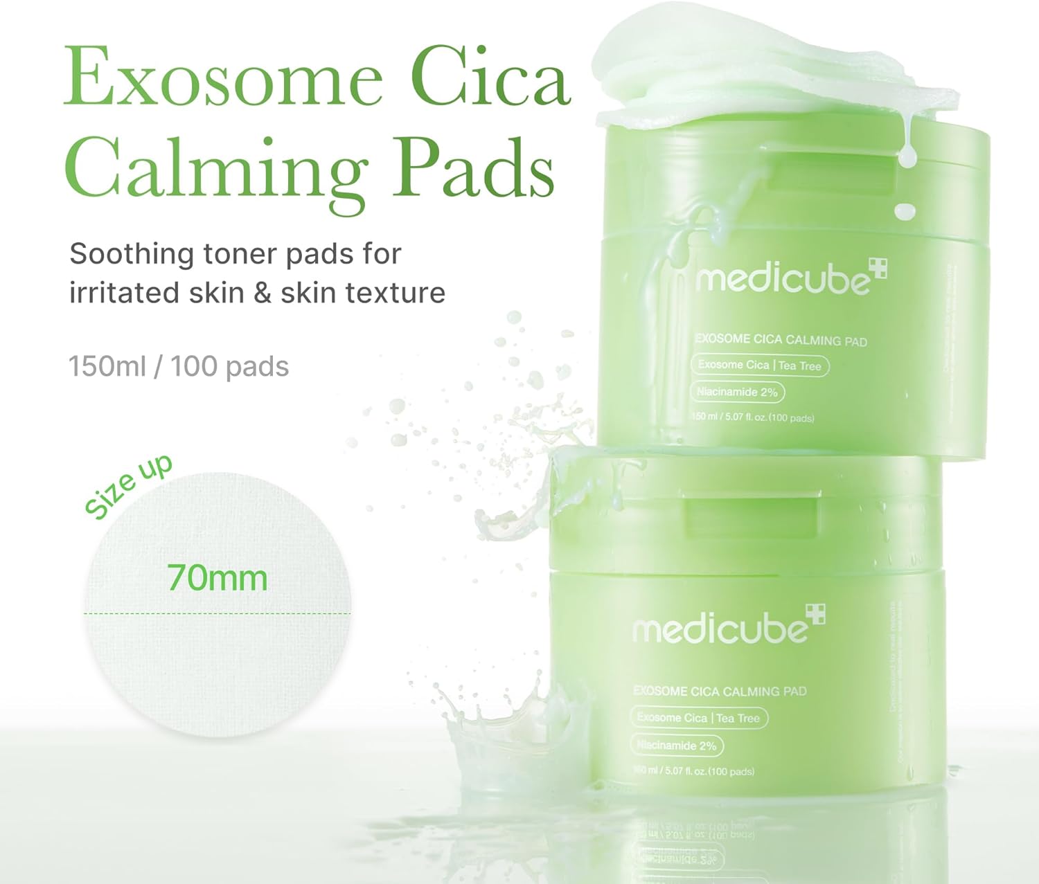 Medicube - EXOSOME CICA PAD [100PCS] - koiyu