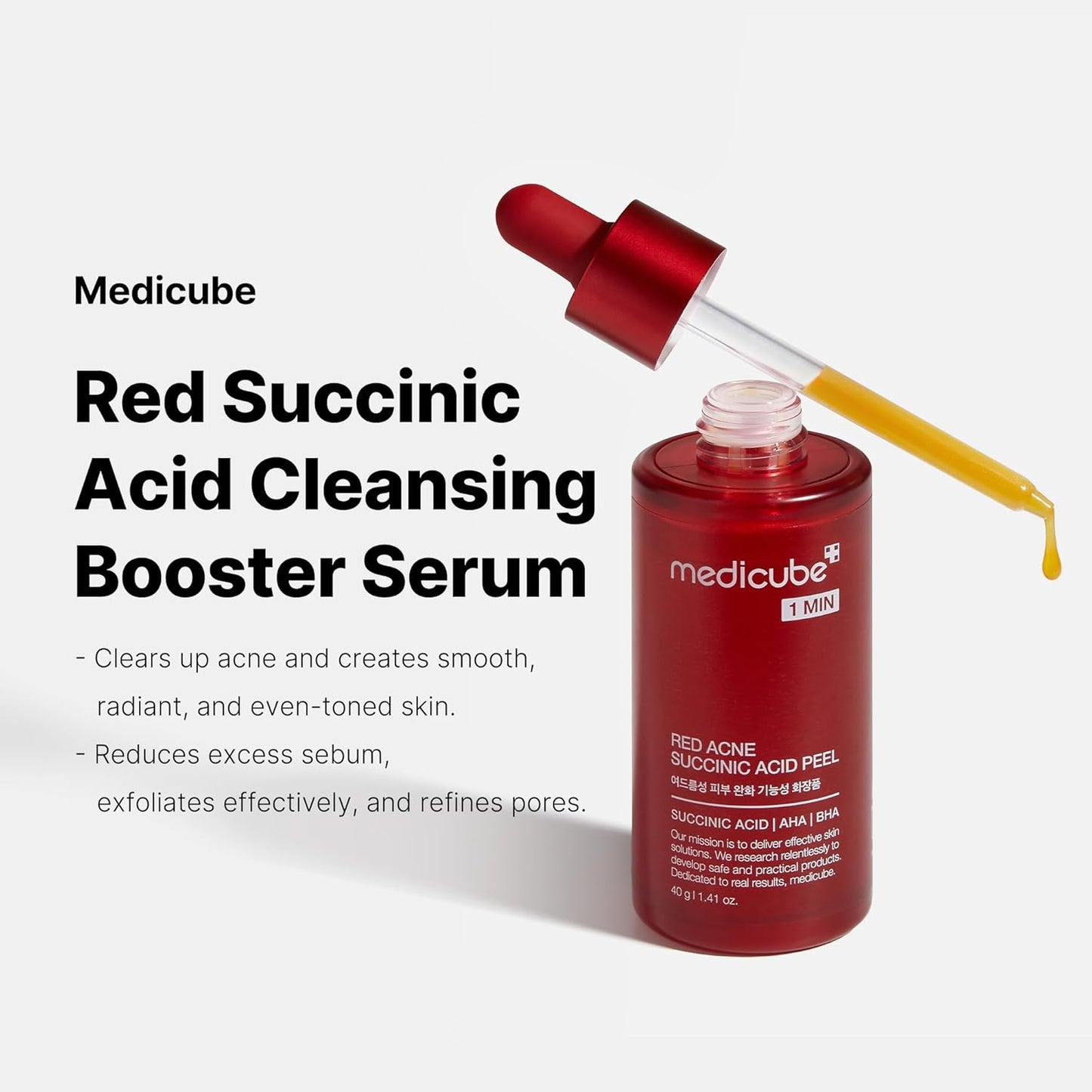 Medicube - RED SUCCINIC ACID CLARIFYING SERUM [30ml] - koiyu
