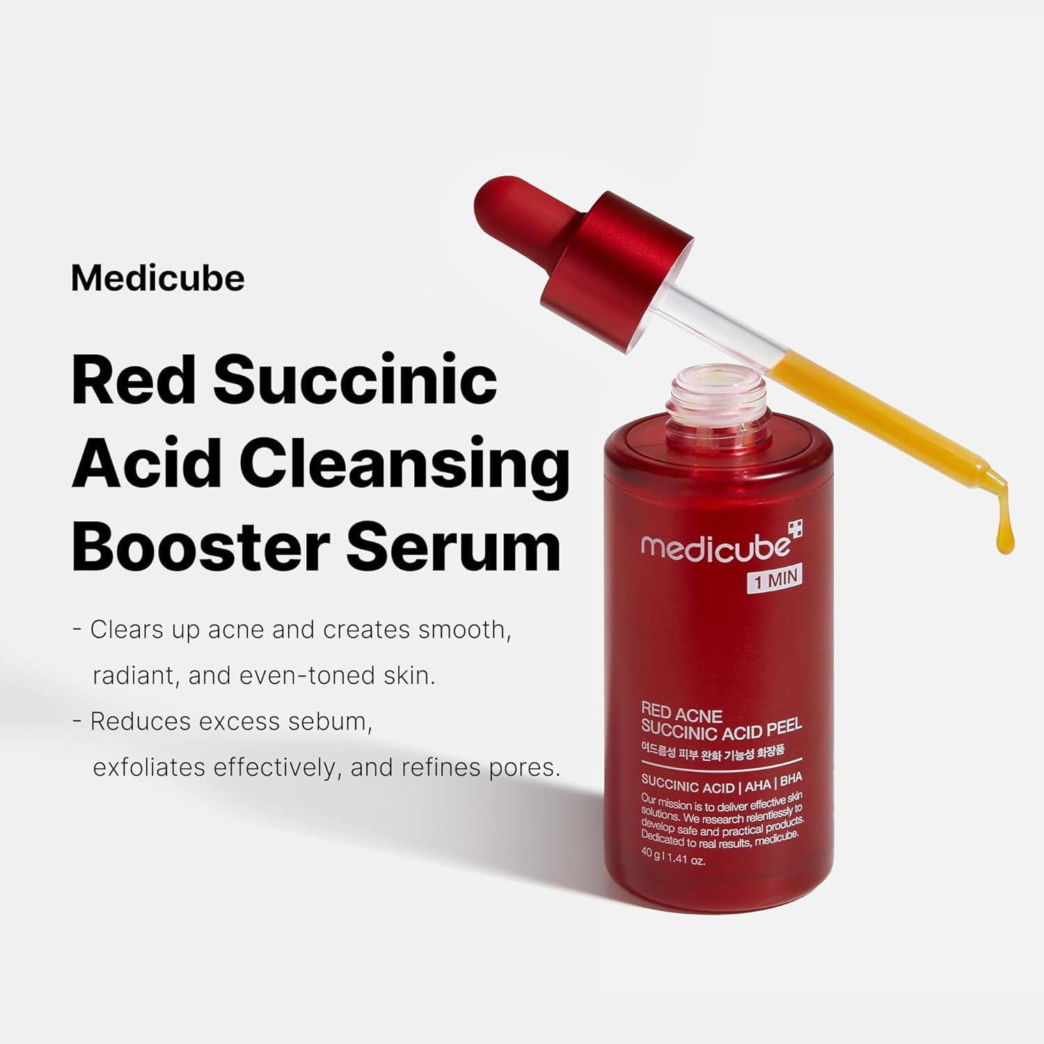 Medicube - RED SUCCINIC ACID CLARIFYING SERUM [30ml] - koiyu