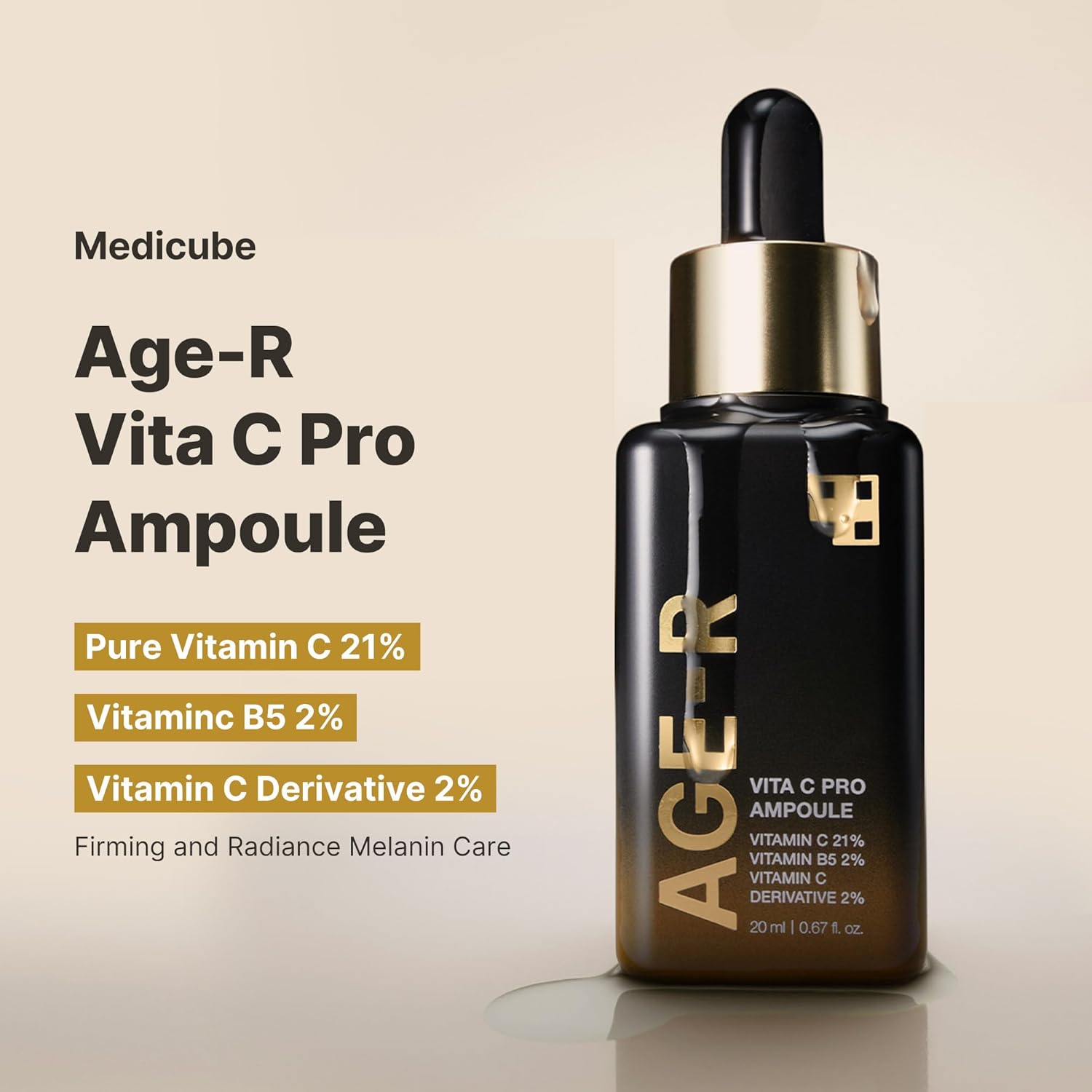 Medicube - AGE-R VITA C PRO AMPOULE [20ml] - koiyu