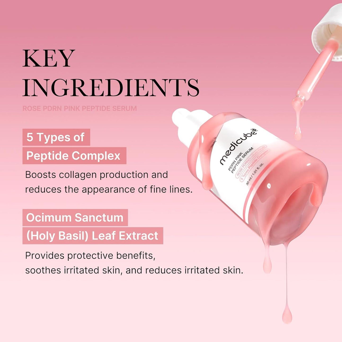 Medicube - PDRN Pink Peptide Serum 30ml - koiyu