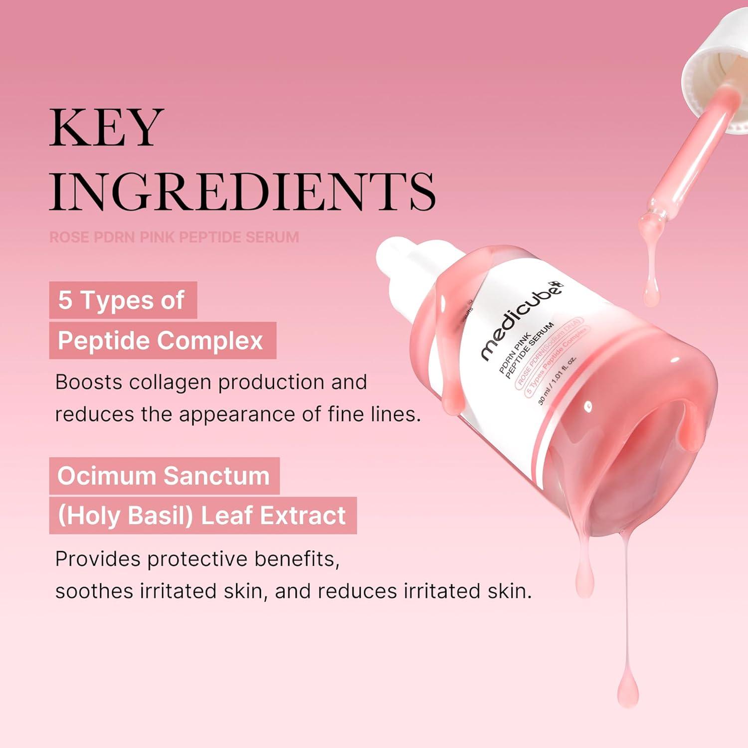 Medicube - PDRN Pink Peptide Serum [30ml] - koiyu