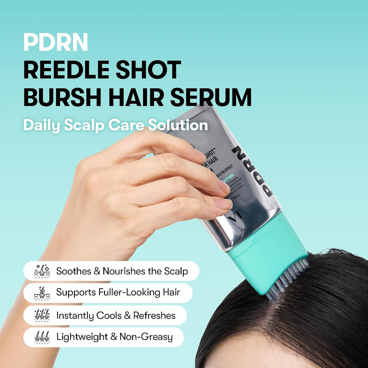 VT - PDRN Reedle Shot Brush Hair Serum