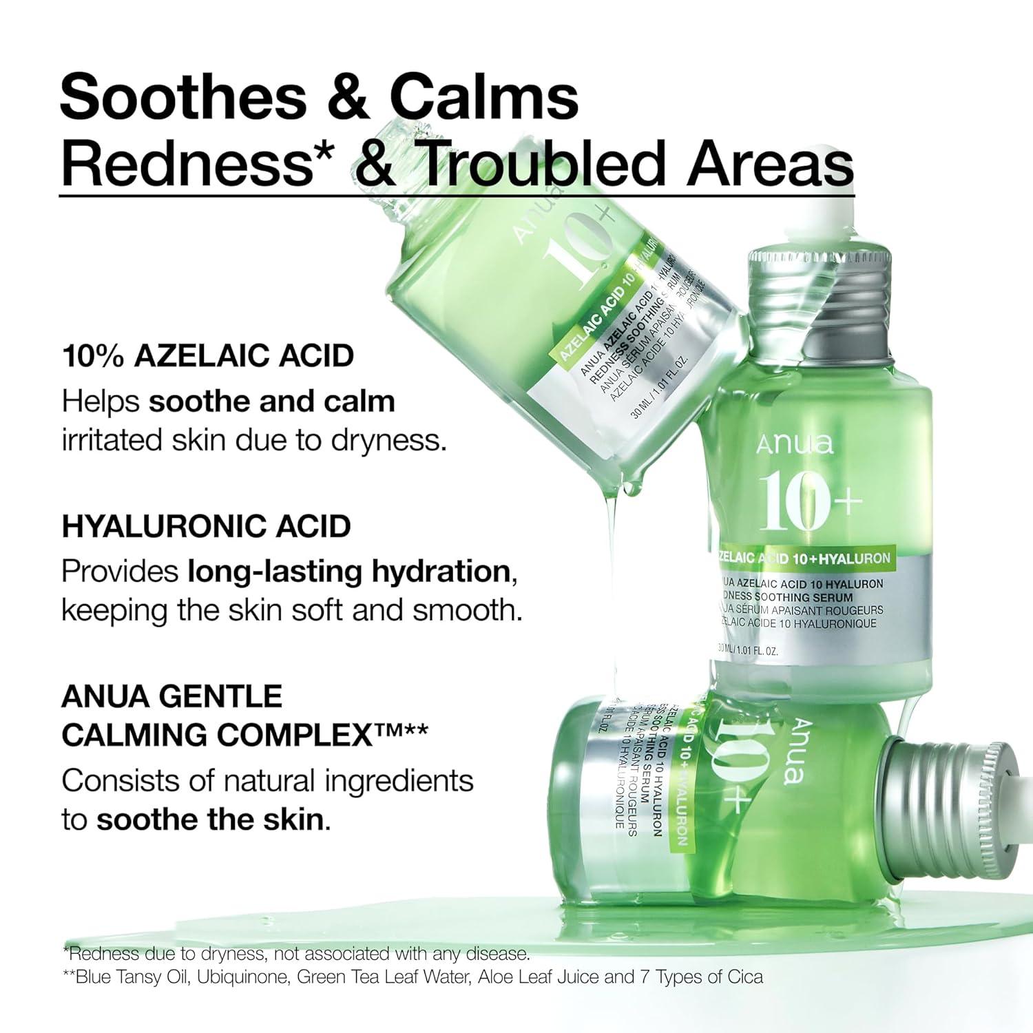 Anua - Azelaic Acid 10 Hyaluron Redness Soothing Serum - koiyu