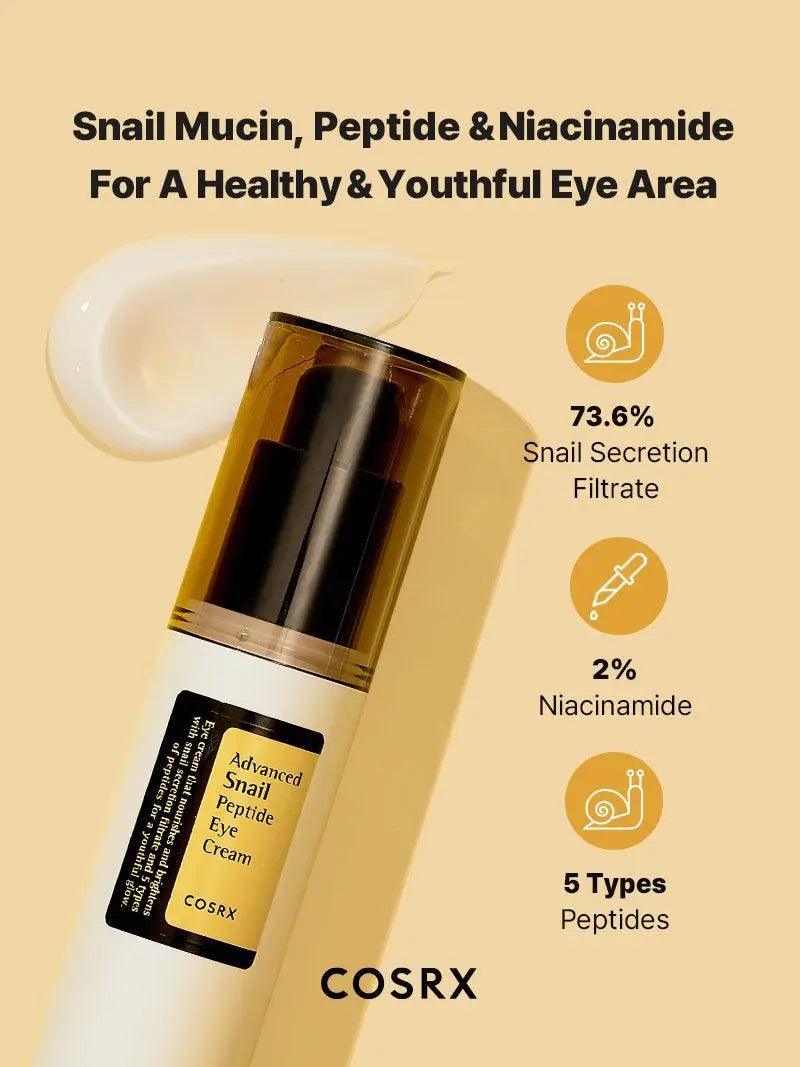 COSRX - Advanced Snail Peptide Eye Cream - koiyu