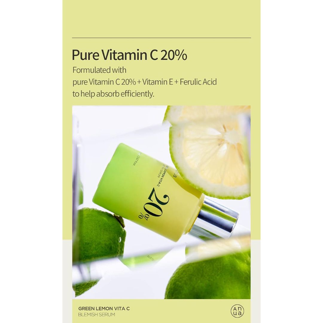 Anua - Green Lemon Vitamin C Blemish Serum [20g] - koiyu