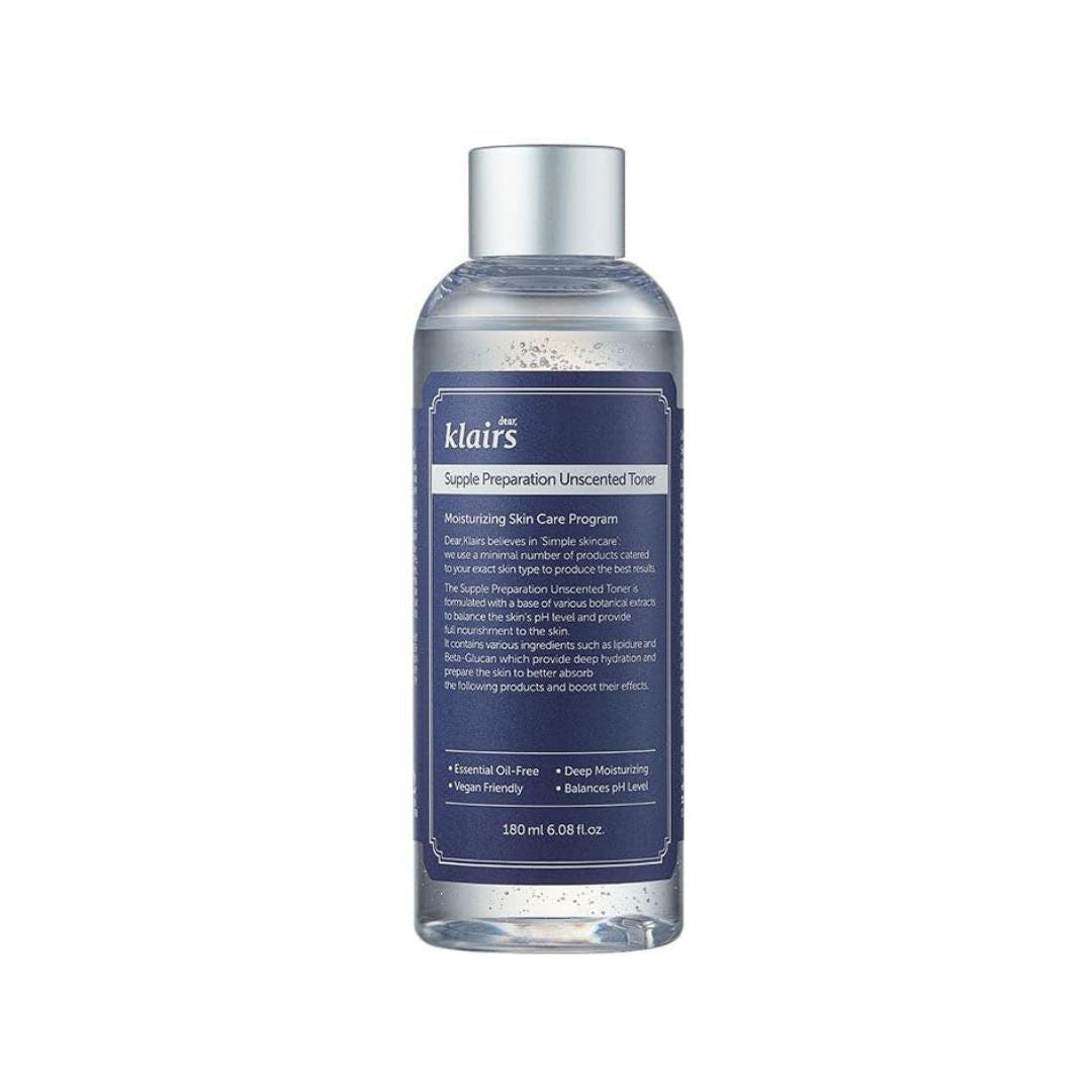 Klairs - Supple Preparation Facial Toner Unscented [180ml] - koiyu