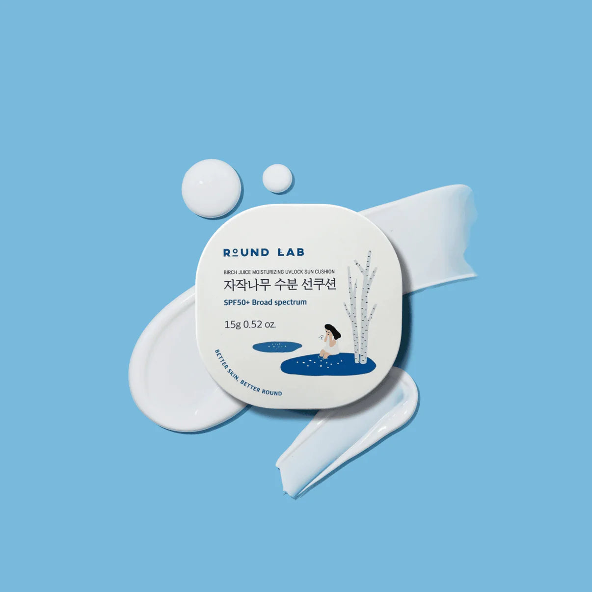 Round Lab - Birch Juice Moisturizing Sun Cushion - koiyu