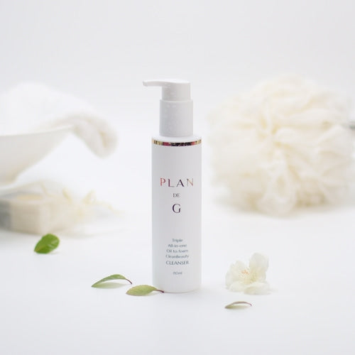 PLAN DE G - Nettoyant beauté triple tout-en-un huile-mousse