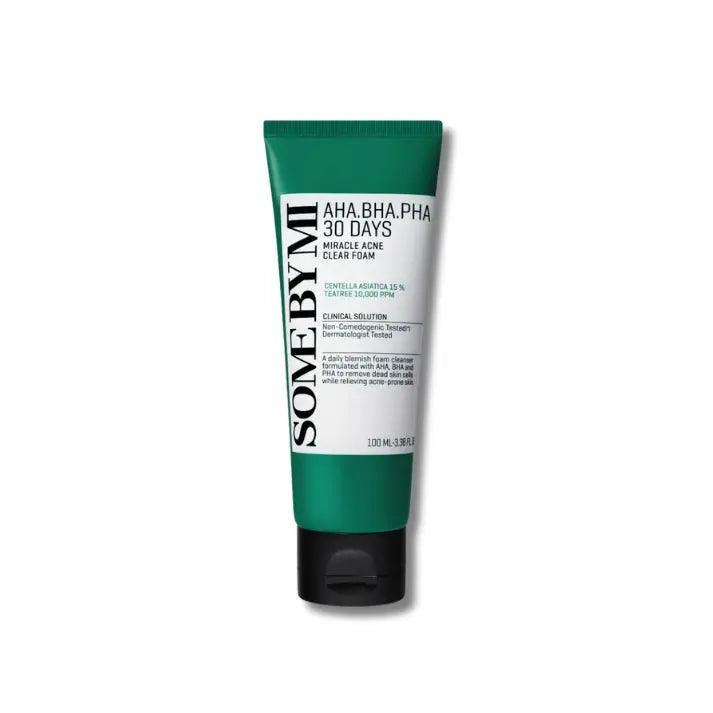 Some By Mi - AHA BHA PHA 30 Days Miracle Acne Clear Foam - koiyu