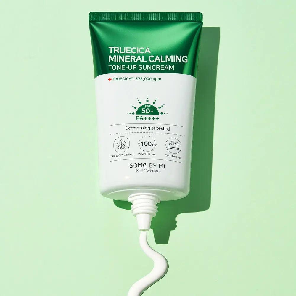 Some By Mi - Truecica Mineral Calming Tone-up Sunscreen SPF 50+ PA++++ [50ml] - koiyu