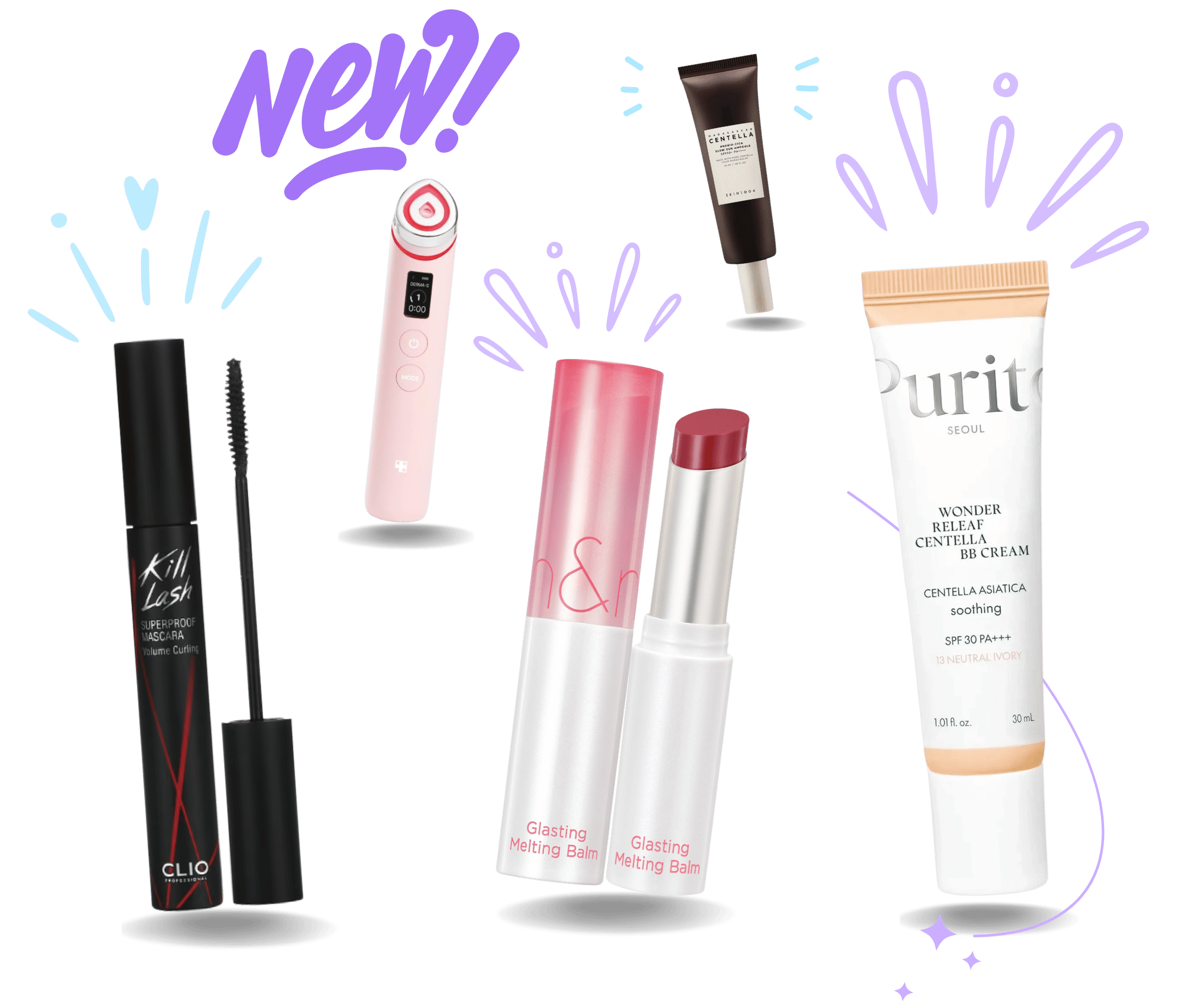 Korean skincare bestsellers: Anua Heartleaf Toner, I'm From Rice Toner, and Round Lab Dokdo Toner – Hydrating and soothing facial toners for all skin types.